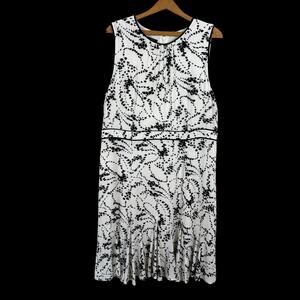 Talbots Womens Midi Dress Size 16P Floral Pleated Ruffle Wedding Guest Classic